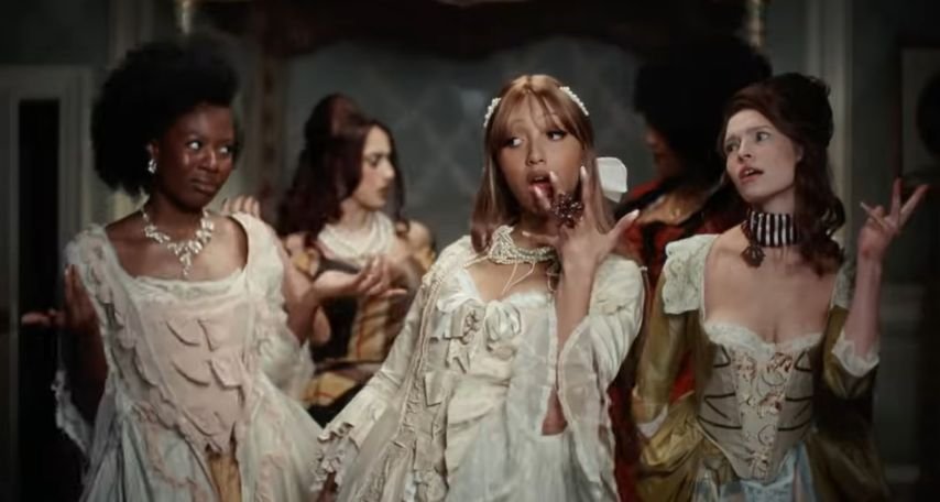 PinkPantheress channels chaotic royalty in her Bridgerton-inspired video