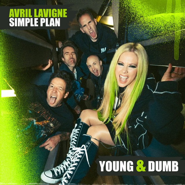 Avril Lavigne and Simple Plan Young & Dumb song artwork