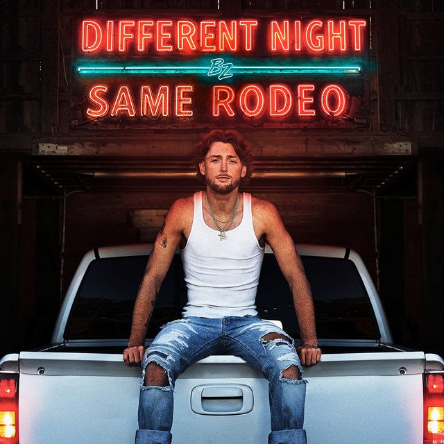 Bailey Zimmerman's Different Night Same Rodeo album artwork